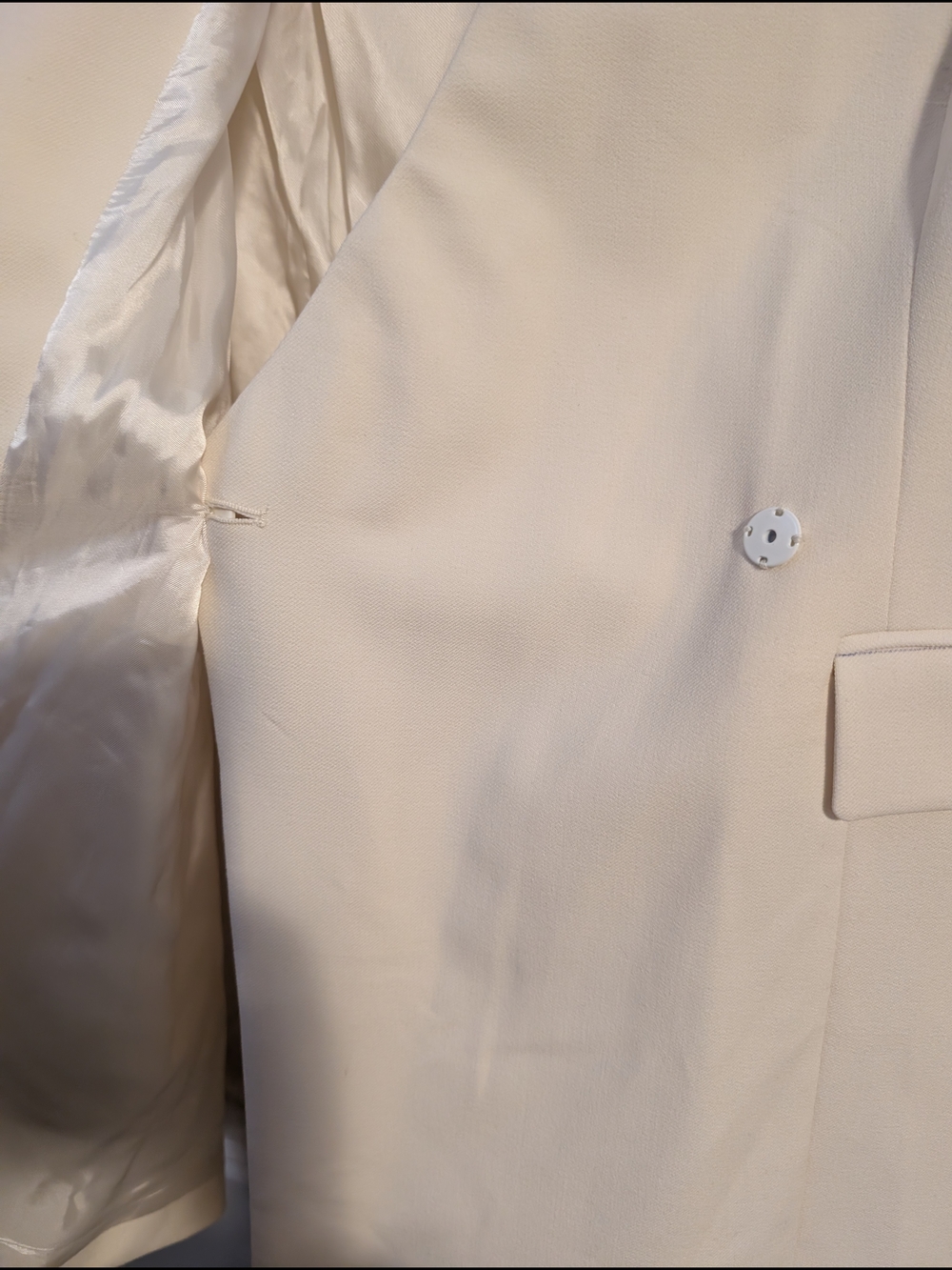 Zara Cream Blazer Dress - Picture 6 of 7